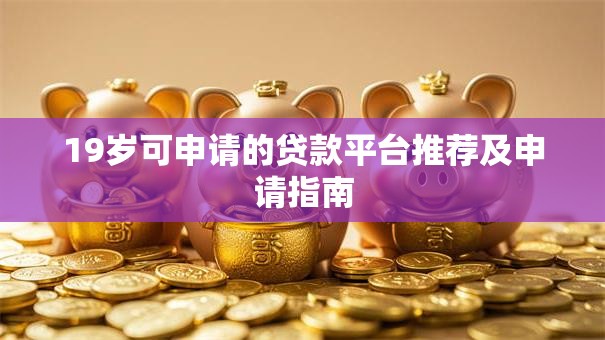 19岁可申请的贷款平台推荐及申请指南