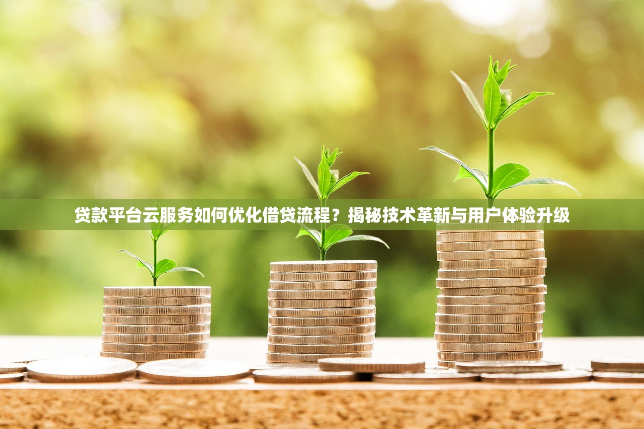 贷款平台云服务如何优化借贷流程？揭秘技术革新与用户体验升级