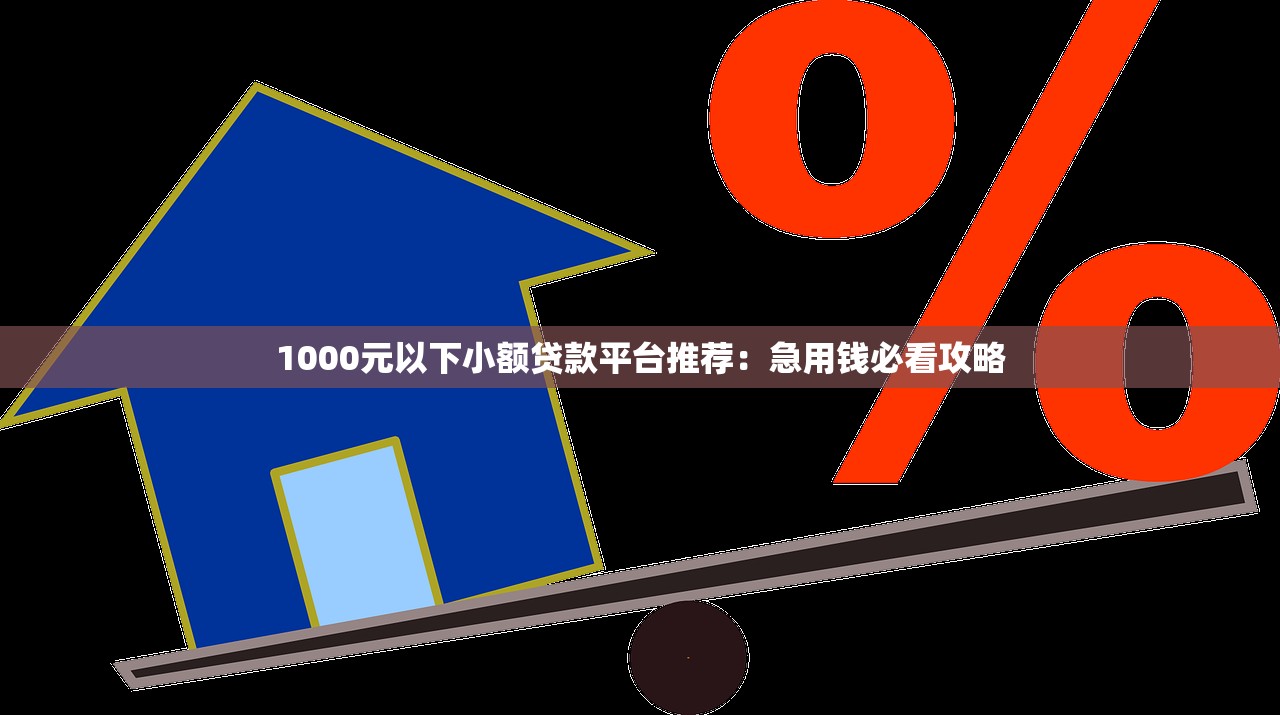 1000元以下小额贷款平台推荐：急用钱必看攻略