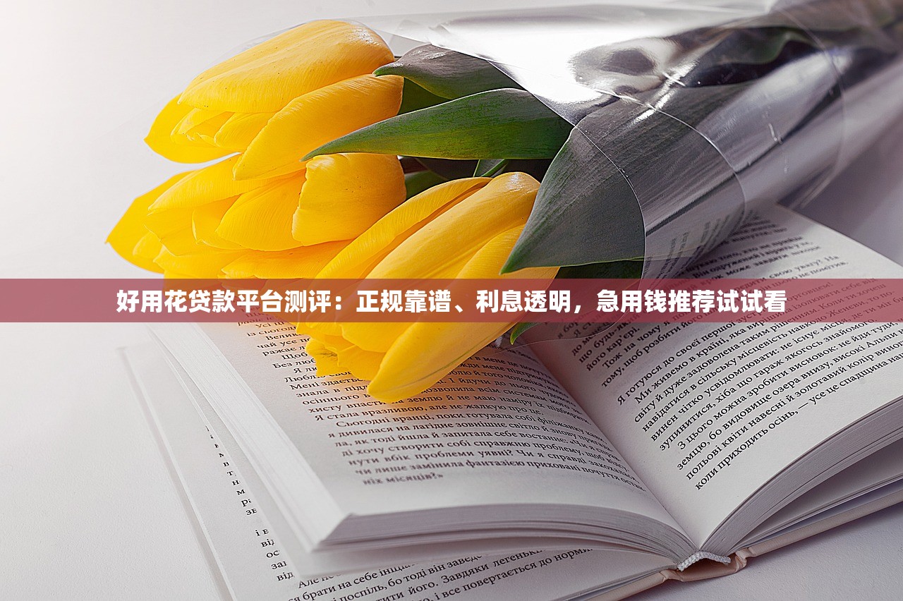 好用花贷款平台测评：正规靠谱、利息透明，急用钱推荐试试看