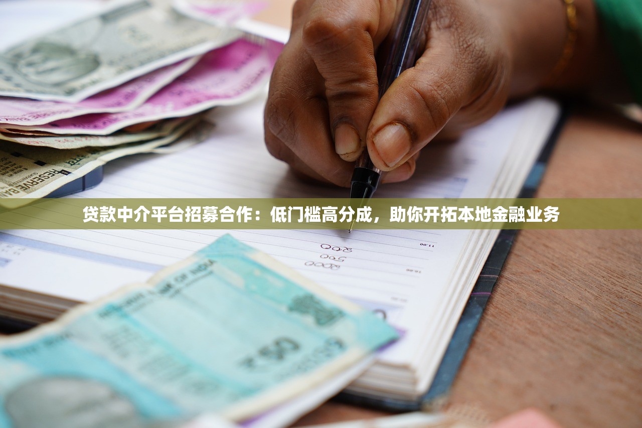 贷款中介平台招募合作：低门槛高分成，助你开拓本地金融业务