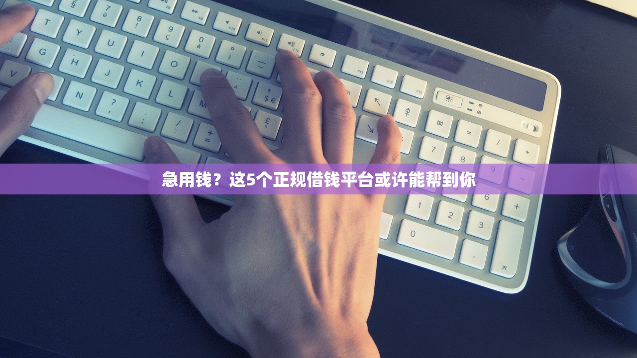 急用钱？这5个正规借钱平台或许能帮到你