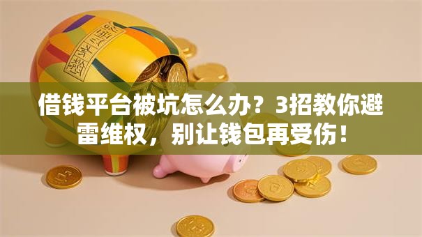 借钱平台被坑怎么办？3招教你避雷维权，别让钱包再受伤！