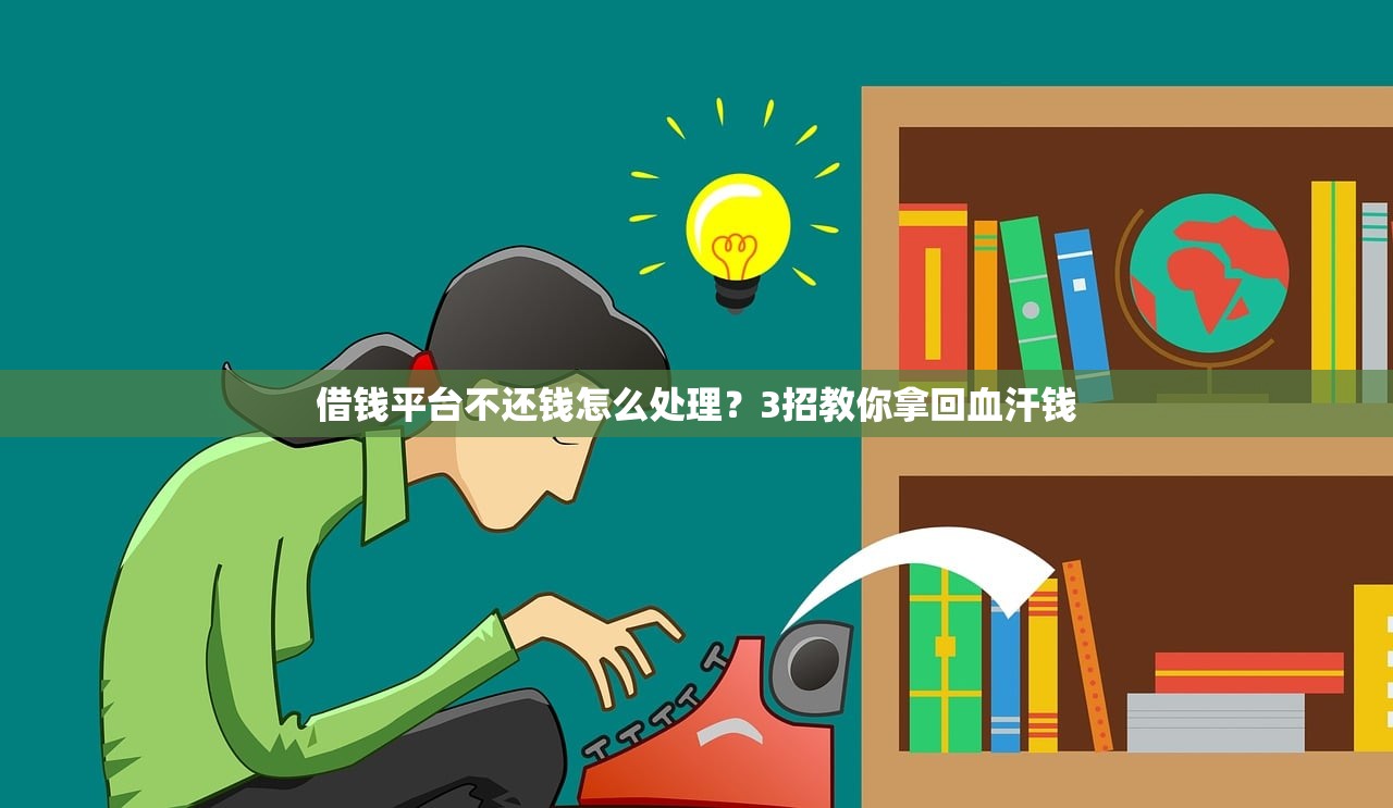 借钱平台不还钱怎么处理？3招教你拿回血汗钱