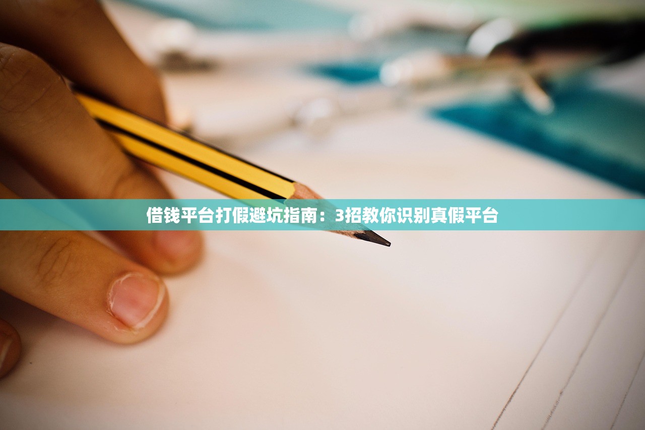 借钱平台打假避坑指南：3招教你识别真假平台