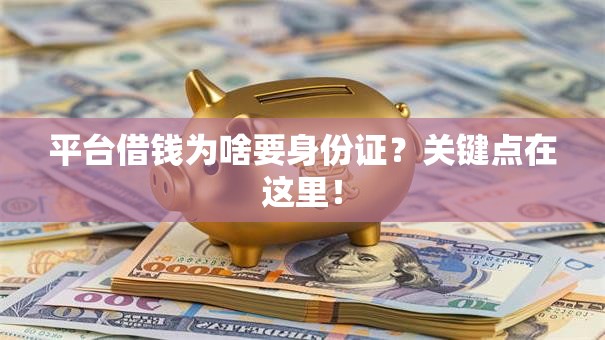 平台借钱为啥要身份证？关键点在这里！