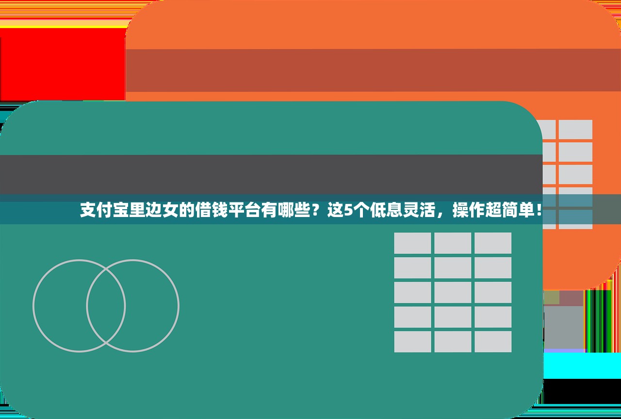 支付宝里边女的借钱平台有哪些？这5个低息灵活，操作超简单！
