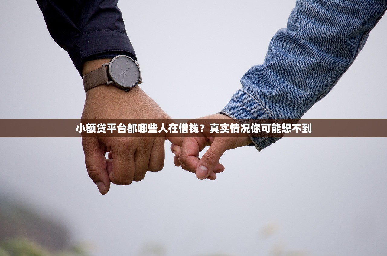 小额贷平台都哪些人在借钱？真实情况你可能想不到