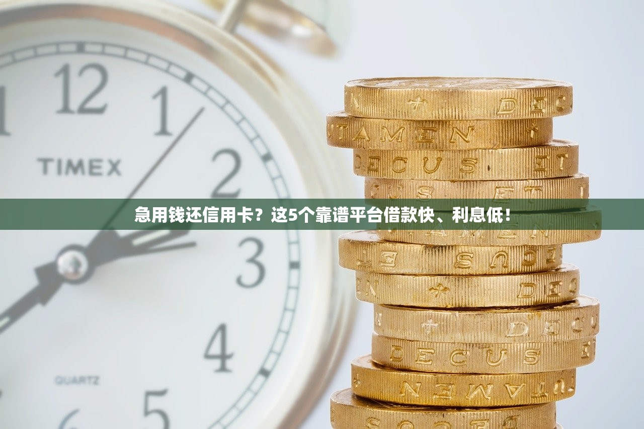 急用钱还信用卡?这5个靠谱平台借款快、利息低! 急用钱还信用卡?这5个靠谱平台借款快、利息低!