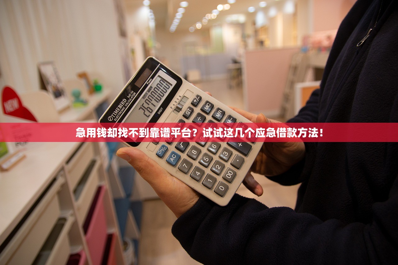 急用钱却找不到靠谱平台?试试这几个应急借款方法! 急用钱却找不到靠谱平台?试试这几个应急借款方法!