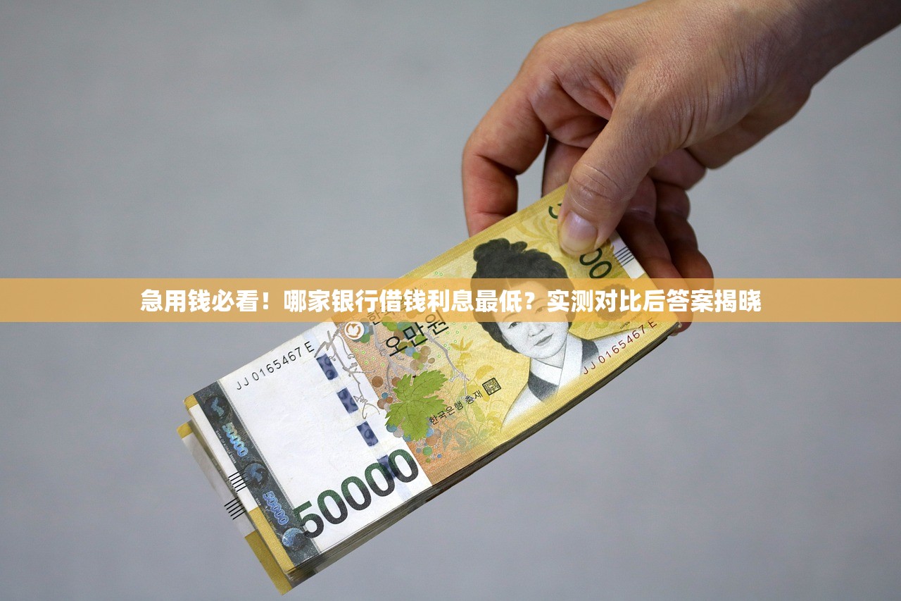 急用钱必看！哪家银行借钱利息最低？实测对比后答案揭晓