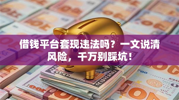 借钱平台套现违法吗？一文说清风险，千万别踩坑！