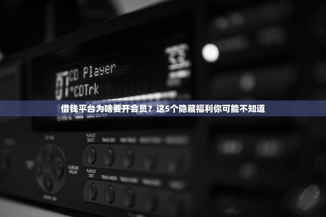 借钱平台为啥要开会员？这5个隐藏福利你可能不知道