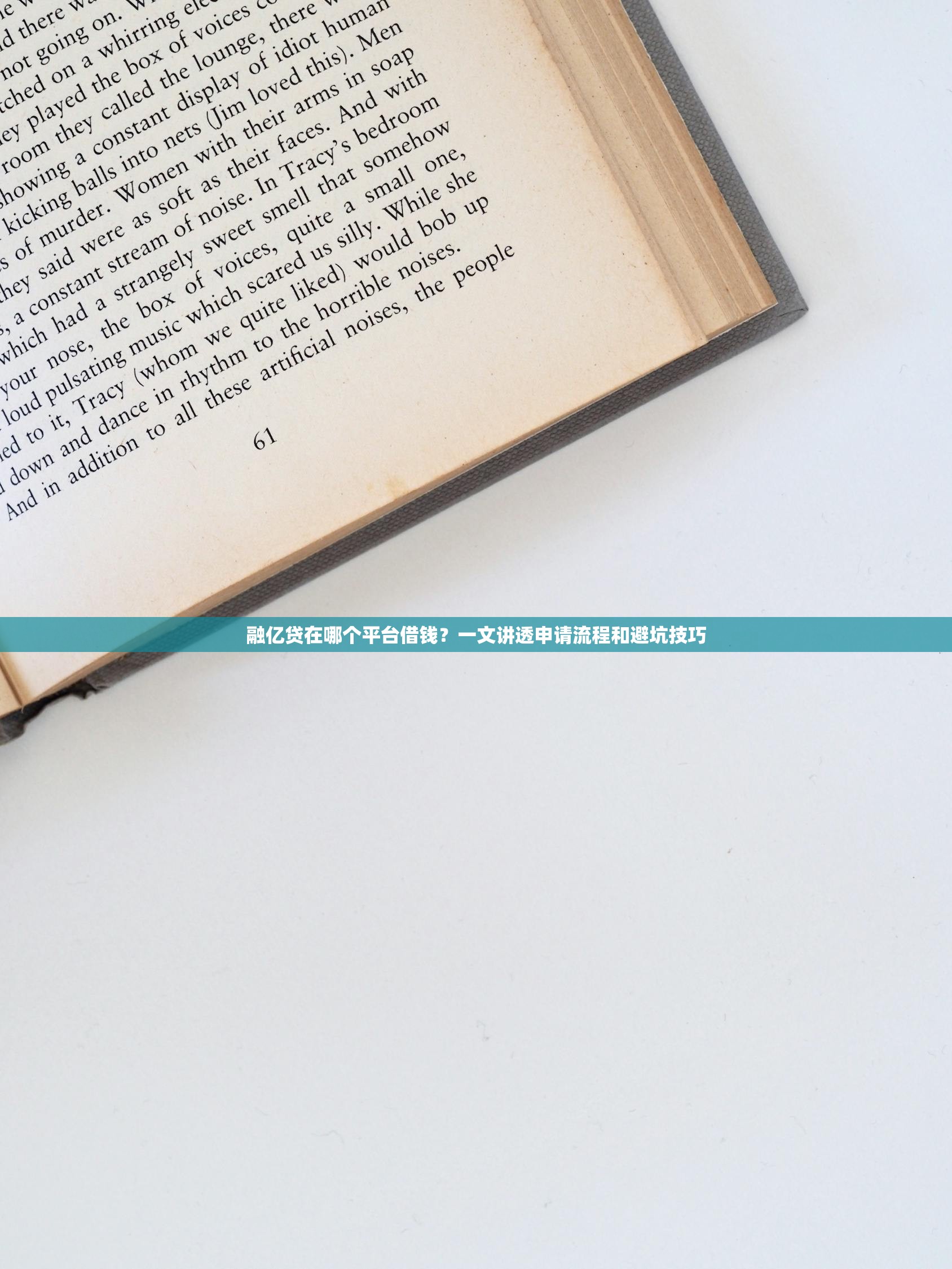 融亿贷在哪个平台借钱？一文讲透申请流程和避坑技巧