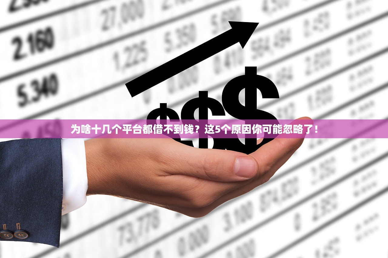为啥十几个平台都借不到钱？这5个原因你可能忽略了！