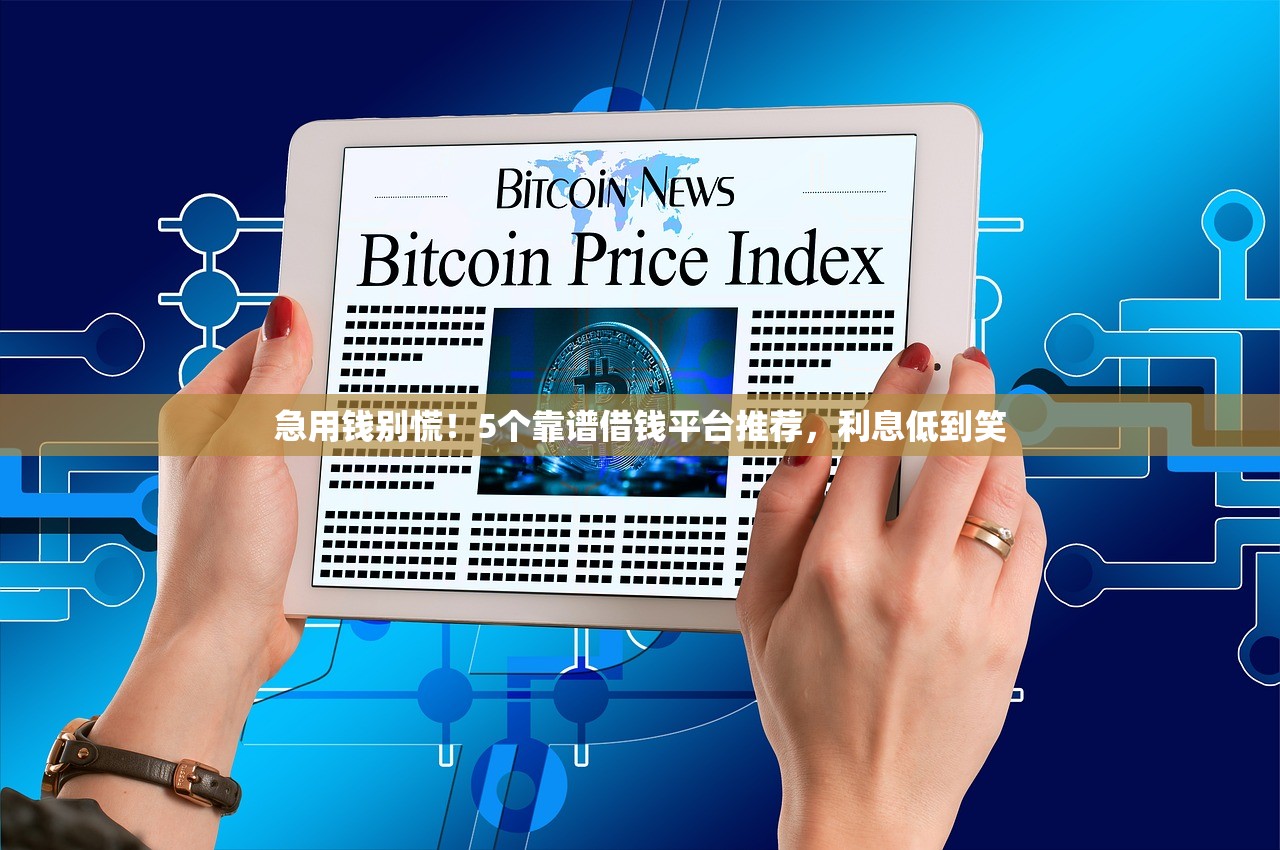 急用钱别慌！5个靠谱借钱平台推荐，利息低到笑