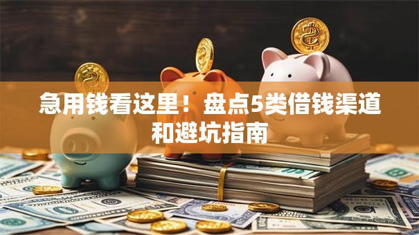 急用钱看这里！盘点5类借钱渠道和避坑指南