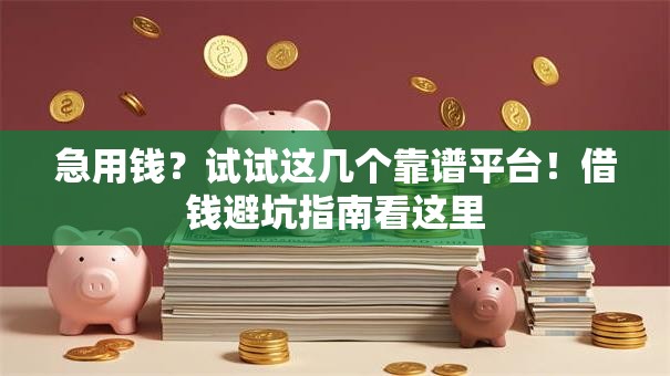 急用钱?试试这几个靠谱平台!借钱避坑指南看这里 急用钱?试试这几个靠谱平台!借钱避坑指南看这里