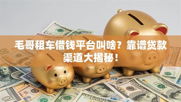 毛哥租车借钱平台叫啥？靠谱贷款渠道大揭秘！