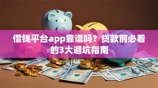 借钱平台app靠谱吗?贷款前必看的3大避坑指南 借钱平台app靠谱吗?贷款前必看的3大避坑指南