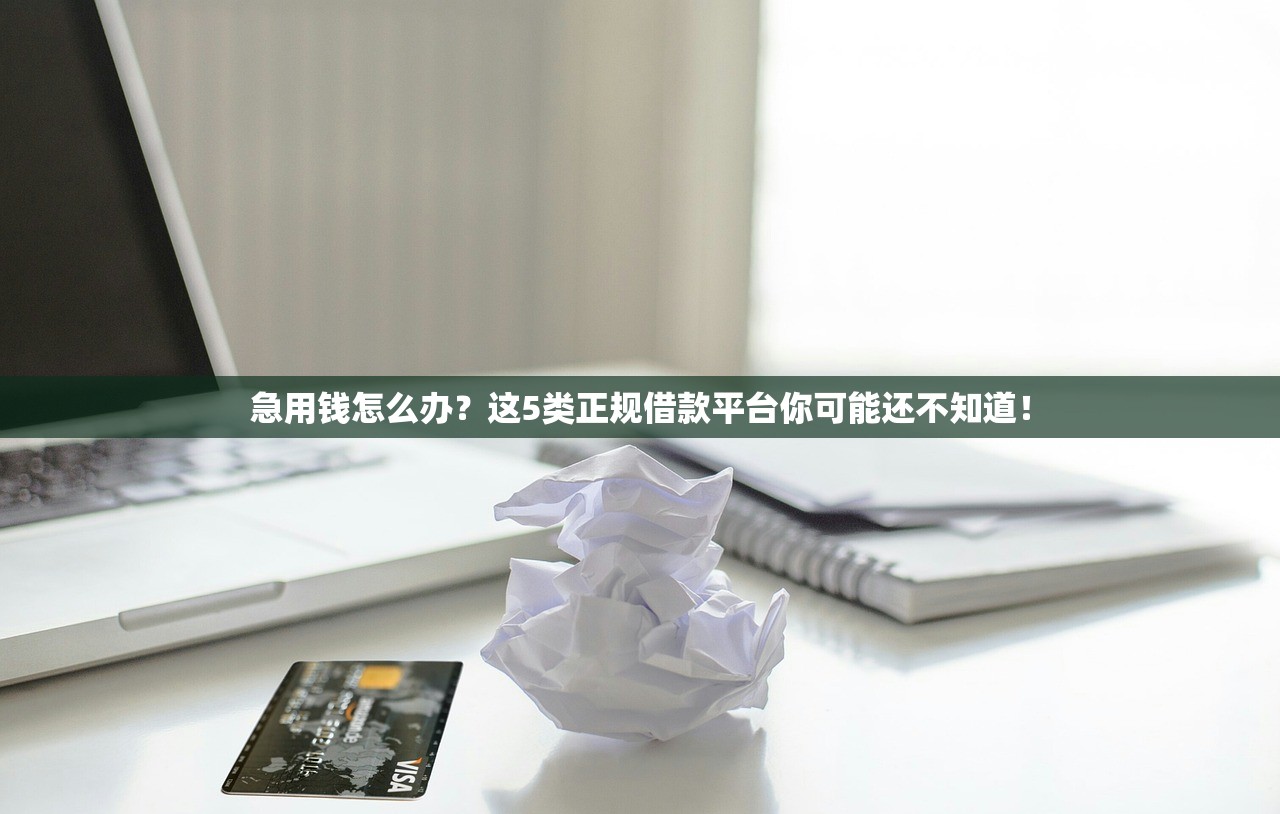 急用钱怎么办？这5类正规借款平台你可能还不知道！