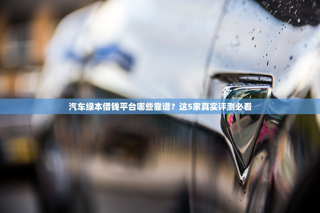 汽车绿本借钱平台哪些靠谱?这5家真实评测必看 汽车绿本借钱平台哪些靠谱?这5家真实评测必看