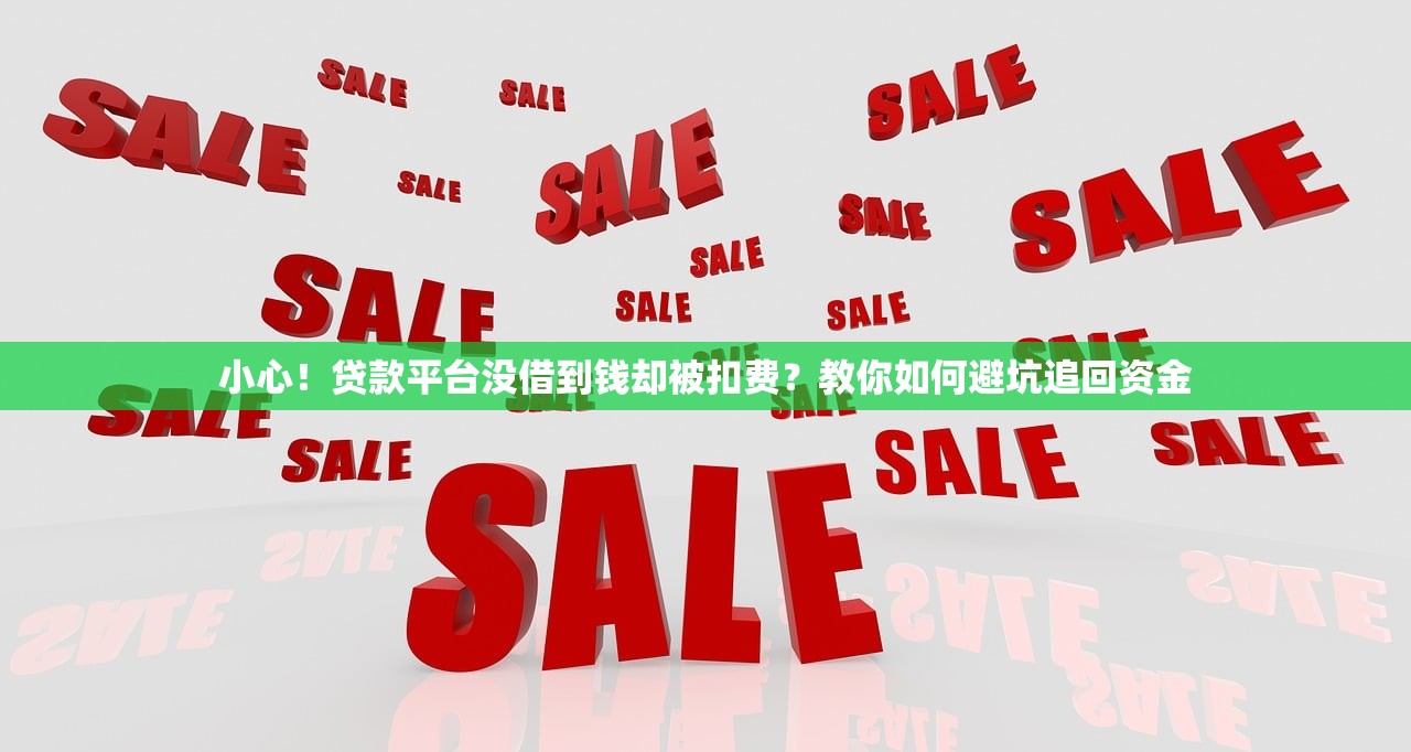 小心!贷款平台没借到钱却被扣费?教你如何避坑追回资金 小心!贷款平台没借到钱却被扣费?教你如何避坑追回资金