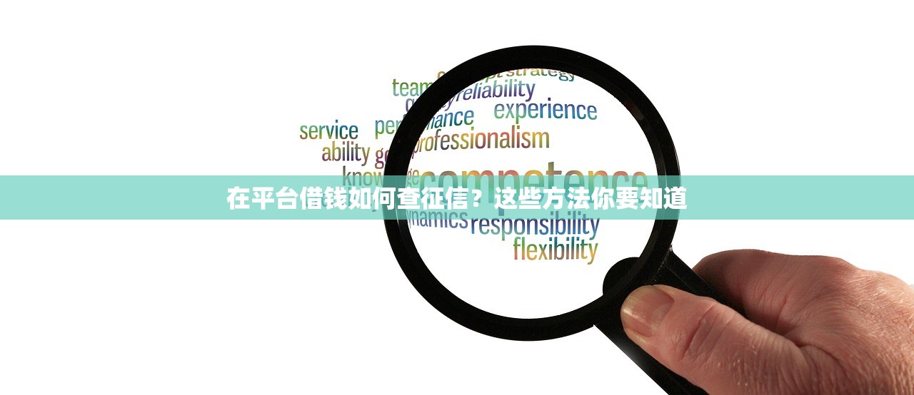 在平台借钱如何查征信?这些方法你要知道 在平台借钱如何查征信?这些方法你要知道