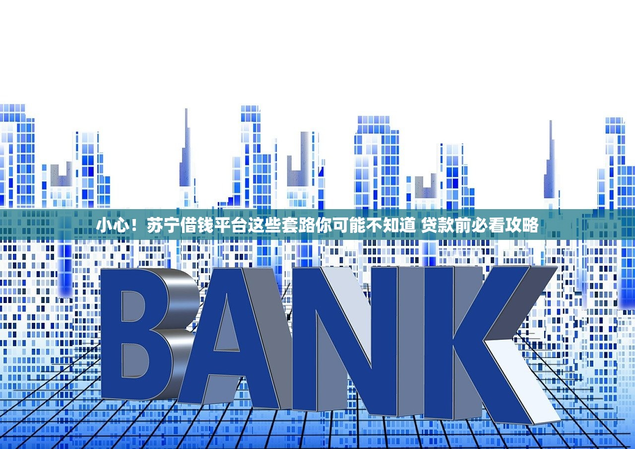 小心！苏宁借钱平台这些套路你可能不知道 贷款前必看攻略