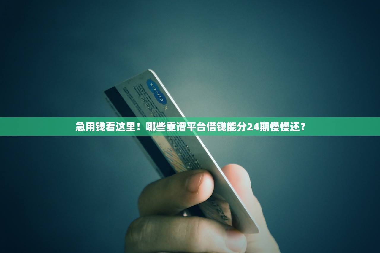 急用钱看这里!哪些靠谱平台借钱能分24期慢慢还? 急用钱看这里!哪些靠谱平台借钱能分24期慢慢还?