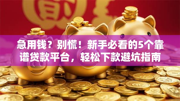 急用钱？别慌！新手必看的5个靠谱贷款平台，轻松下款避坑指南