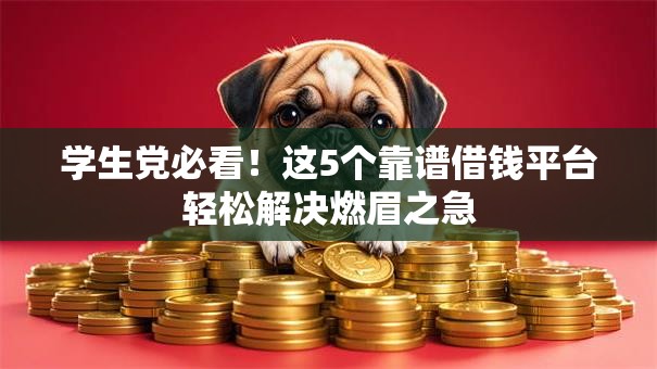 学生党必看！这5个靠谱借钱平台轻松解决燃眉之急