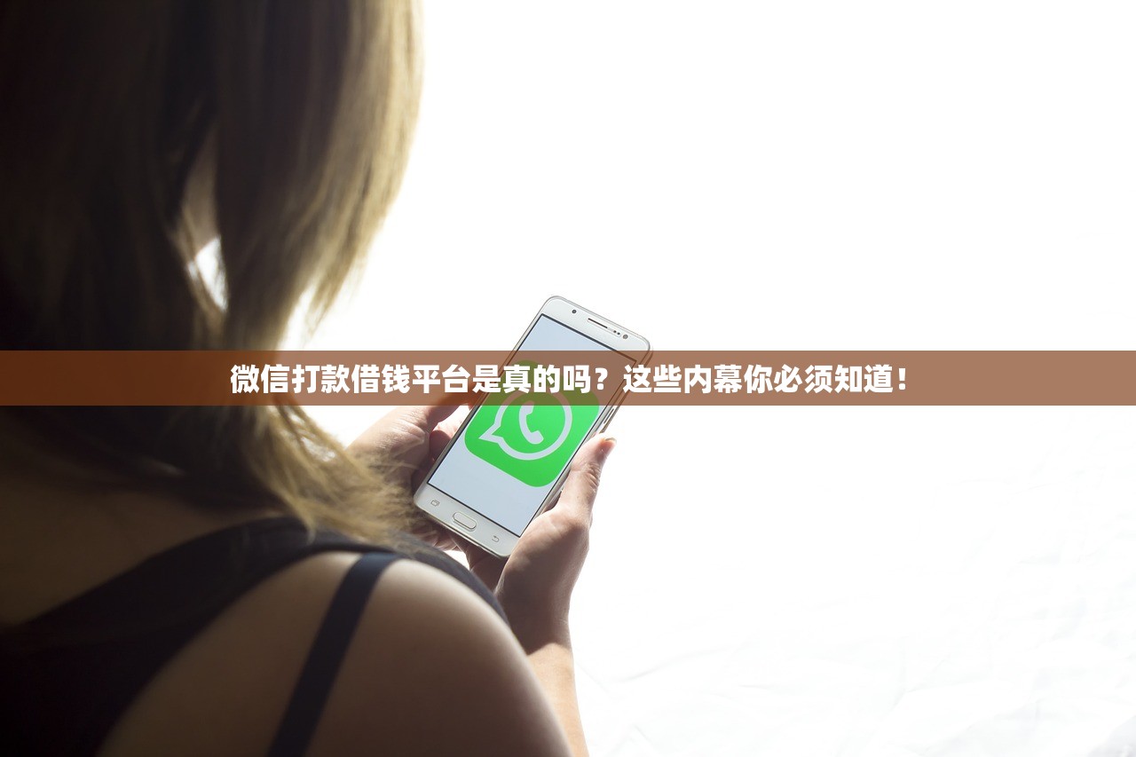 微信打款借钱平台是真的吗？这些内幕你必须知道！