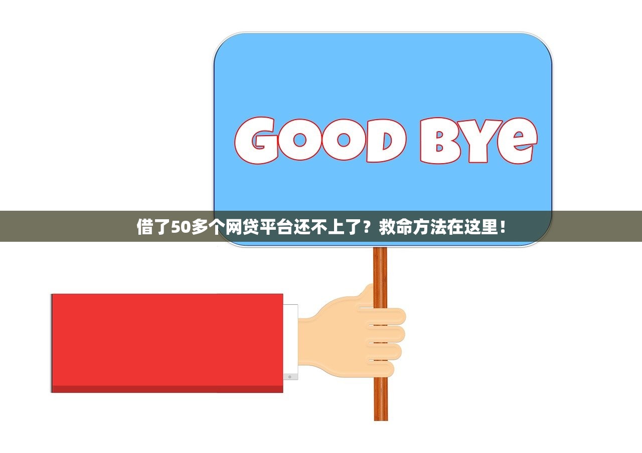 借了50多个网贷平台还不上了？救命方法在这里！