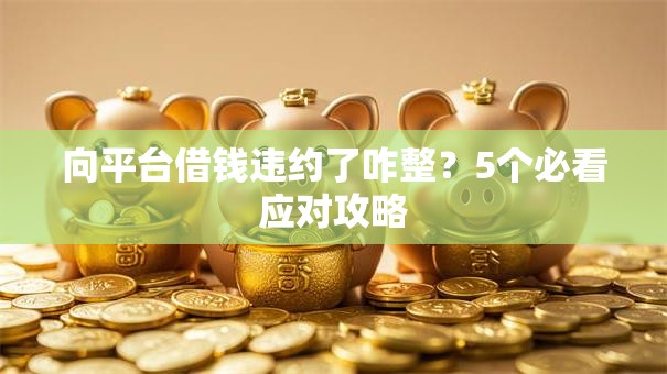 向平台借钱违约了咋整？5个必看应对攻略