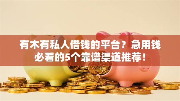 有木有私人借钱的平台？急用钱必看的5个靠谱渠道推荐！