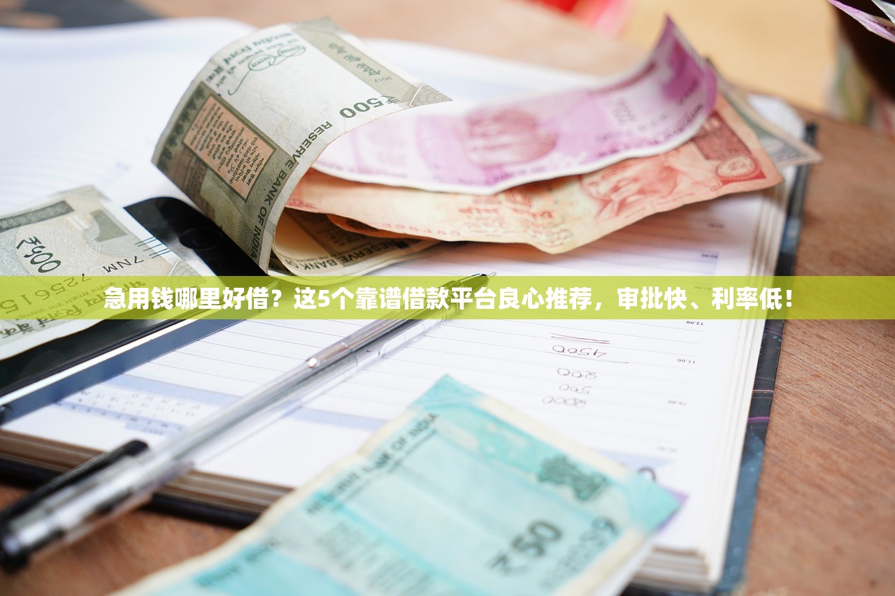 急用钱哪里好借？这5个靠谱借款平台良心推荐，审批快、利率低！
