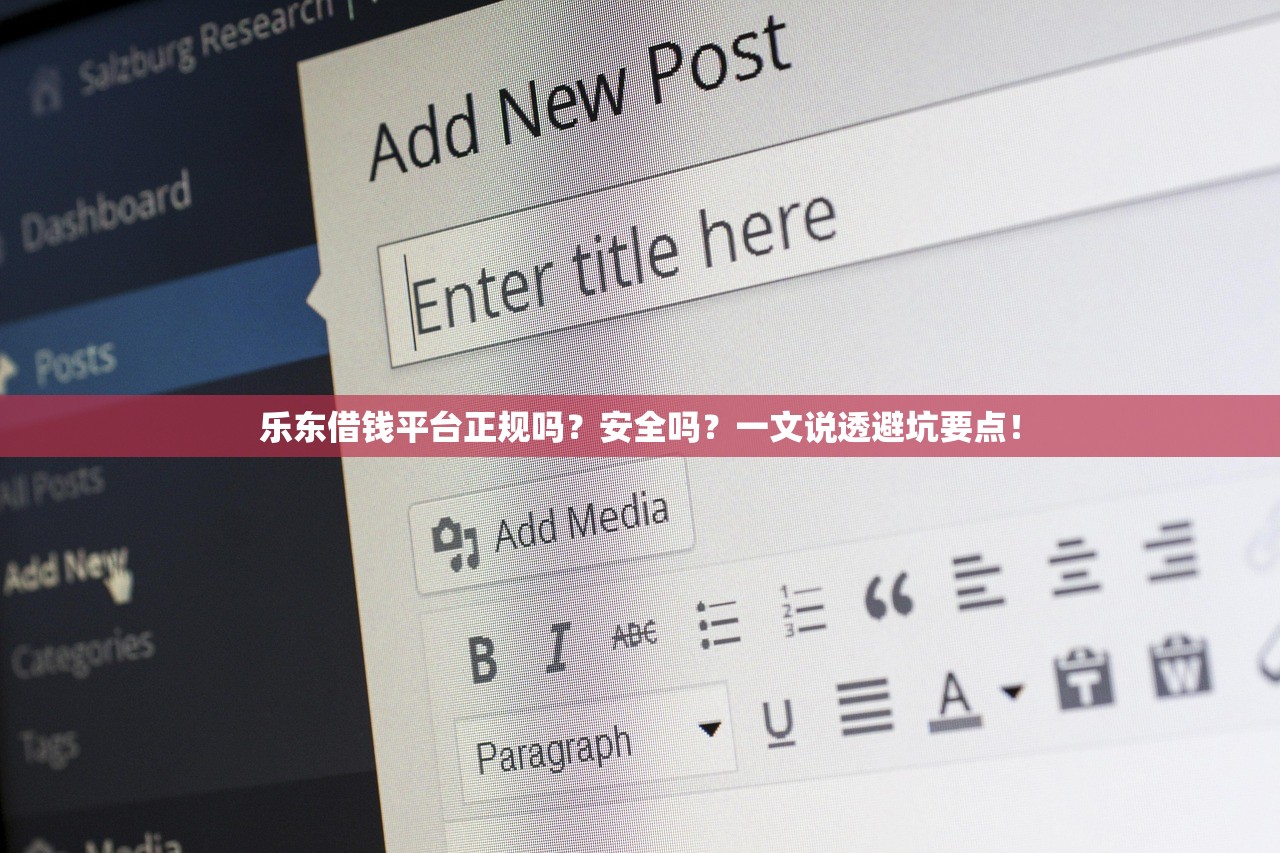 乐东借钱平台正规吗？安全吗？一文说透避坑要点！