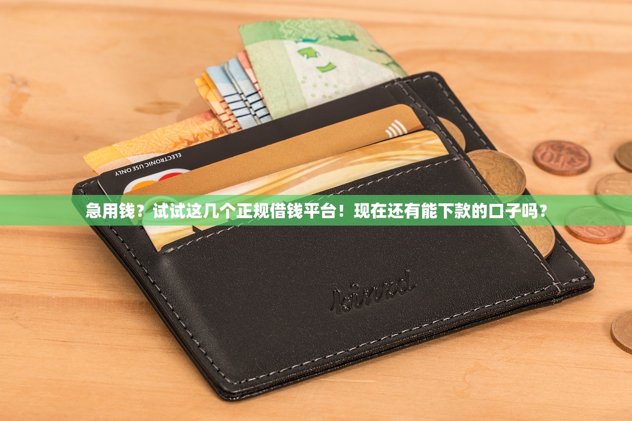 急用钱？试试这几个正规借钱平台！现在还有能下款的口子吗？