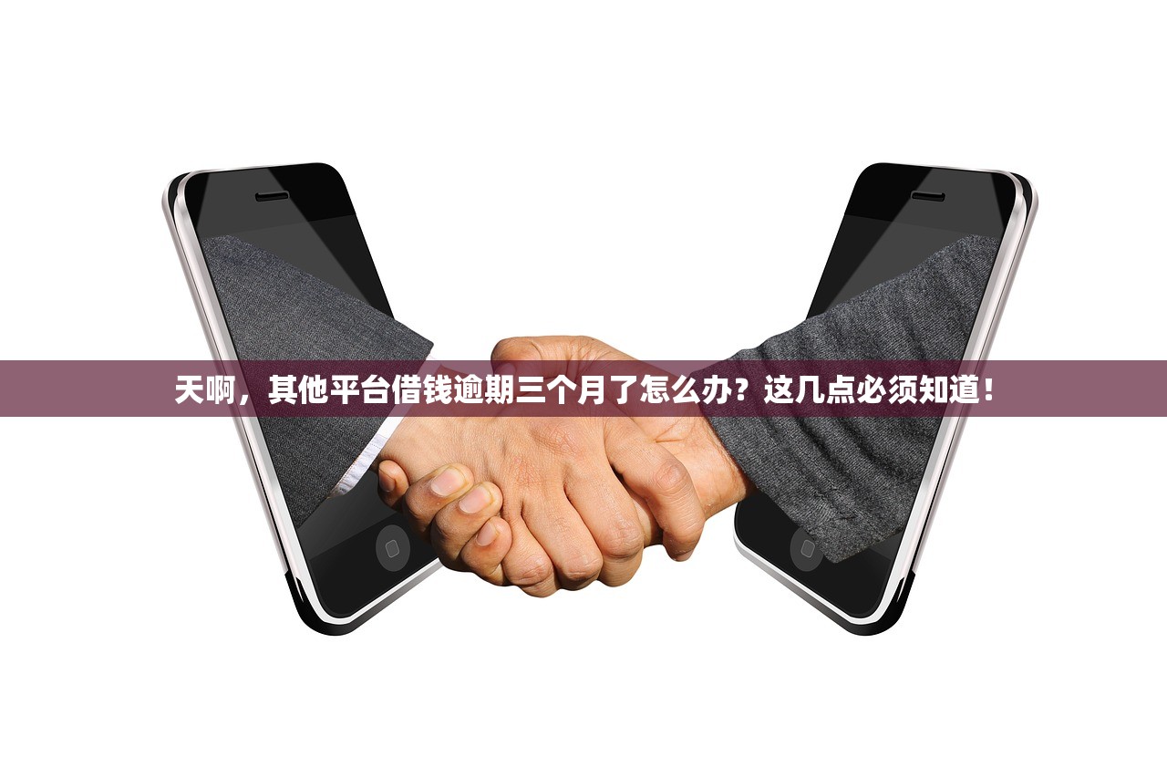 天啊，其他平台借钱逾期三个月了怎么办？这几点必须知道！
