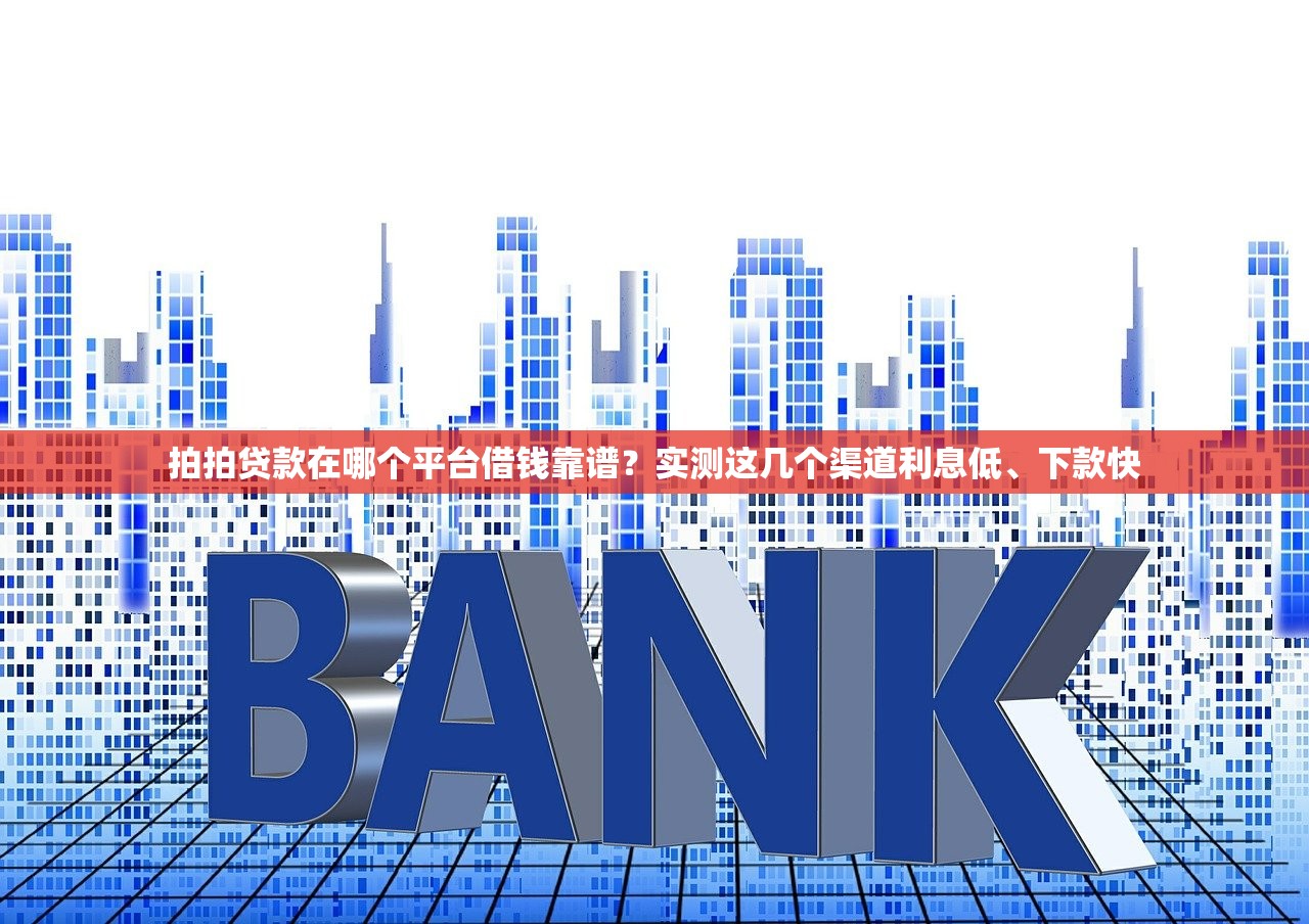 拍拍贷款在哪个平台借钱靠谱？实测这几个渠道利息低、下款快
