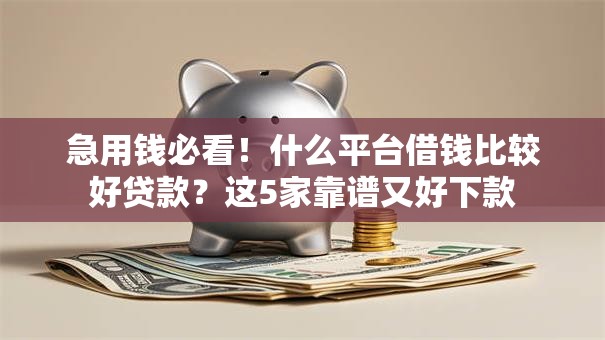 急用钱必看！什么平台借钱比较好贷款？这5家靠谱又好下款