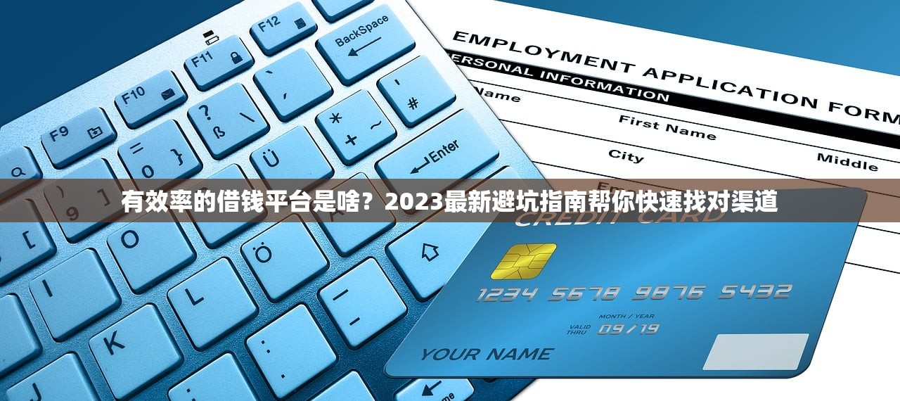 有效率的借钱平台是啥？2023最新避坑指南帮你快速找对渠道