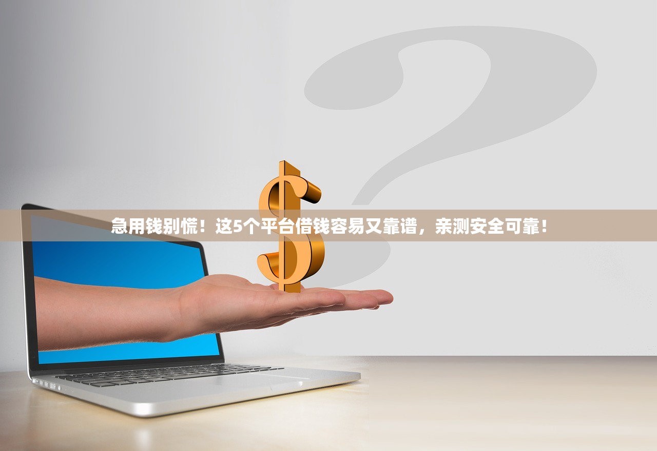 急用钱别慌！这5个平台借钱容易又靠谱，亲测安全可靠！