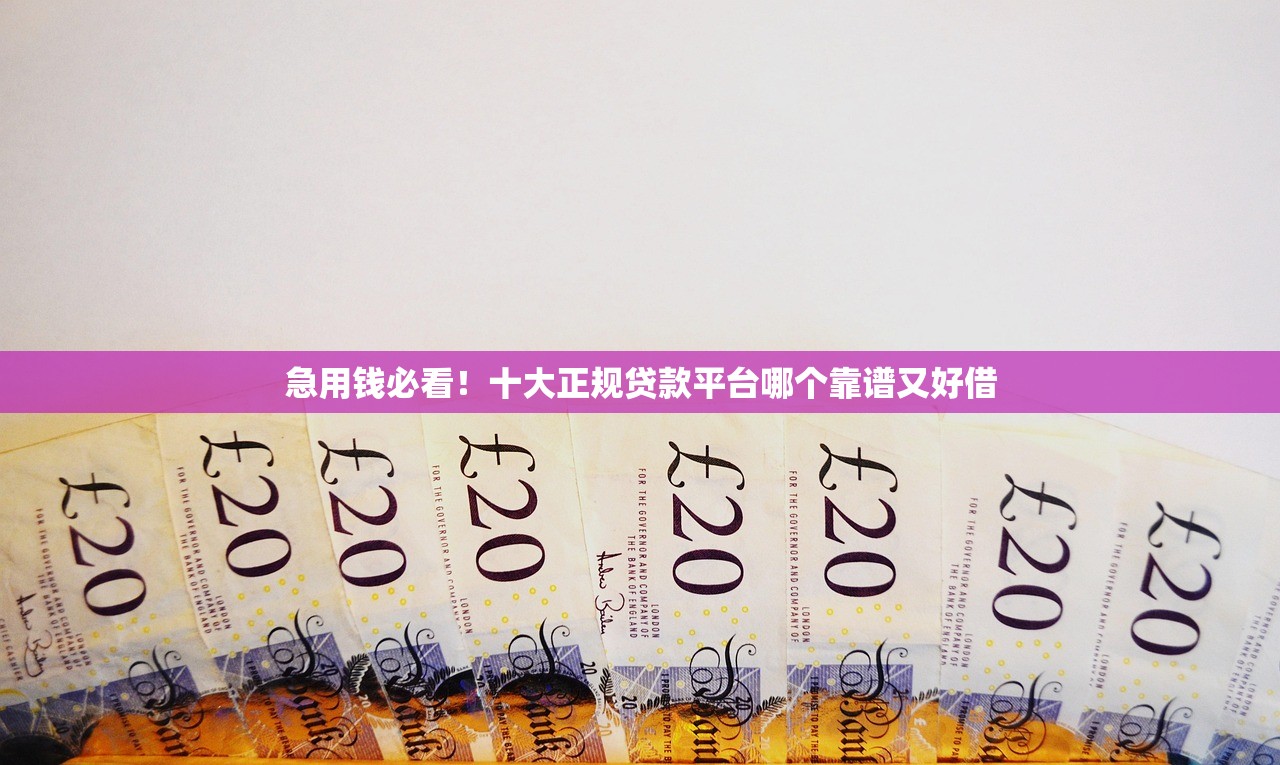 急用钱必看!十大正规贷款平台哪个靠谱又好借 急用钱必看!十大正规贷款平台哪个靠谱又好借