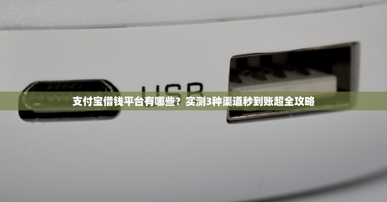 支付宝借钱平台有哪些？实测3种渠道秒到账超全攻略