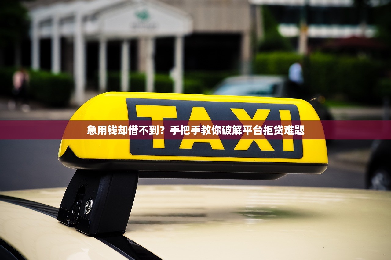 急用钱却借不到？手把手教你破解平台拒贷难题