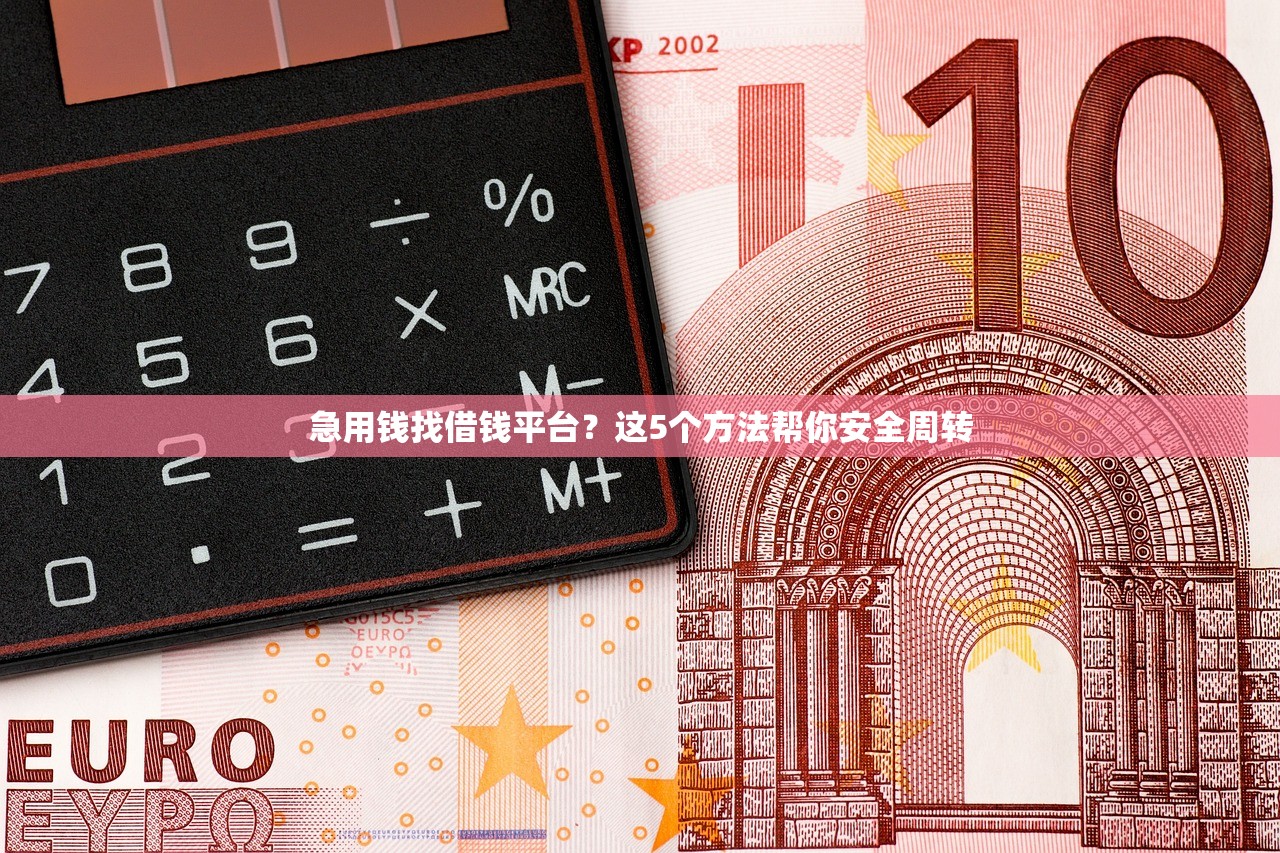 急用钱找借钱平台？这5个方法帮你安全周转