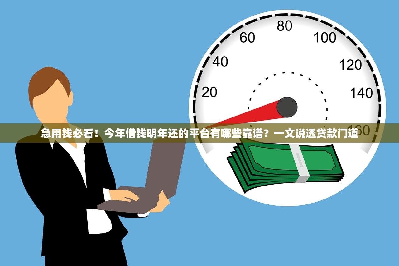 急用钱必看！今年借钱明年还的平台有哪些靠谱？一文说透贷款门道