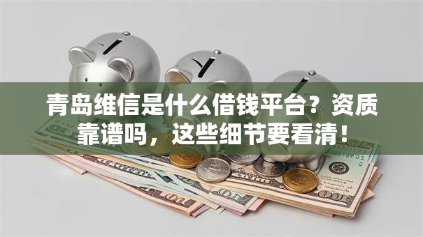 青岛维信是什么借钱平台？资质靠谱吗，这些细节要看清！